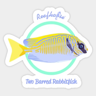 Two Barred Rabbitfish Sticker